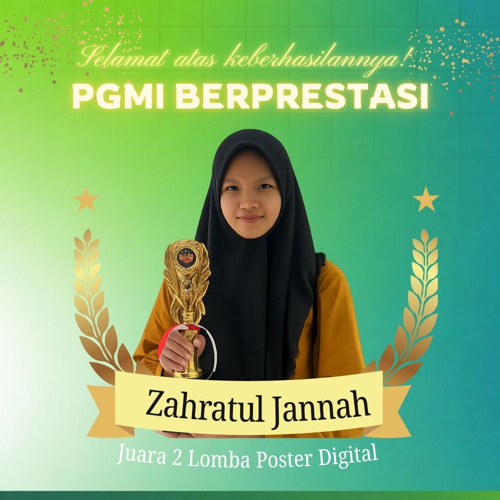 Mahasiswi PGMI UIN Raden Mas Said Raih Juara 2 Lomba Poster Digital pada Ajang PGMI Berkarya