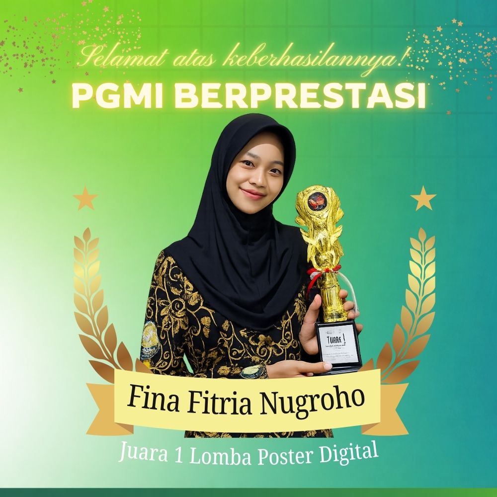 Mahasiswi PGMI UIN Raden Mas Said Raih Juara 1 Lomba Poster Digital pada Ajang PGMI Berkarya